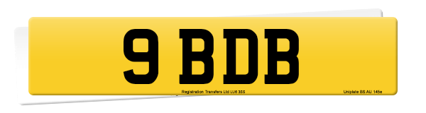 Registration number 9 BDB